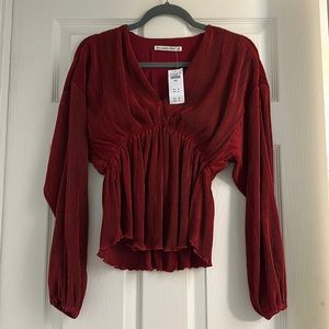Abercrombie red shirt- NWT. Never worn